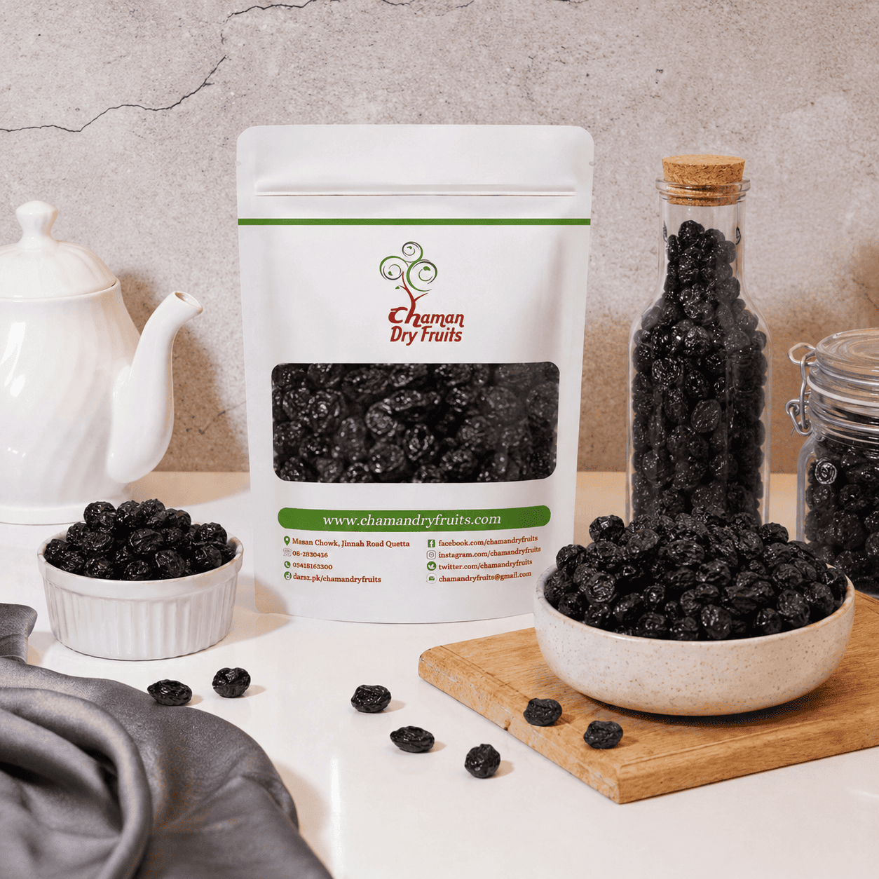 Dried Black cherries